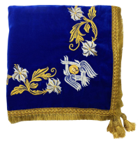 СКАТЕРТЬ   Синяя   р1,50/1,50 м   Бархат