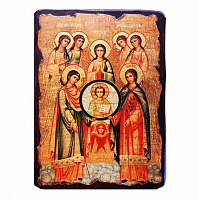 Ангелы. Иконы на ДЕРЕВЕ, Большие, Под старину