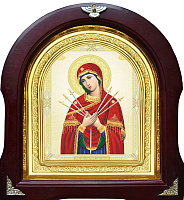 Богородичні Ікони під СКЛОМ Арочна рамка
