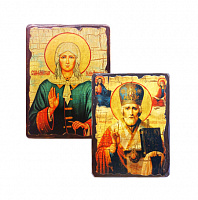 Именные. Иконы на ДЕРЕВЕ, Большие, Под старину